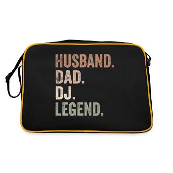 Husband Dad DJ Legend - husband - Sac Retro - noir/or - Dos