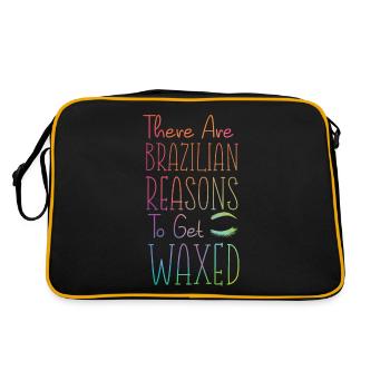 Cute Esthetician Skincare - Retro Tasche - Schwarz/Gold - Hinten