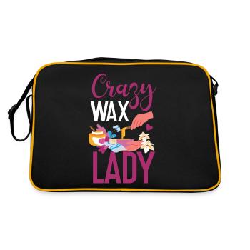 Cute Esthetician Skincare - Retro Tasche - Schwarz/Gold - Hinten