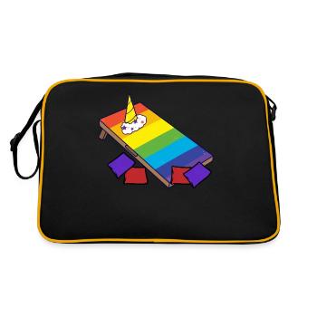 Cornhole corn hole - Retro Bag - black/gold - Back