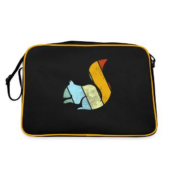 Écureuil Rétro - Sac Retro - noir/or - Dos