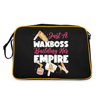 Cute Esthetician Skincare - Retro Tasche - Schwarz/Gold - Hinten