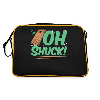 Funny Cornhole Corn Hole - Retro Bag - black/gold - Back