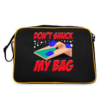 Funny Cornhole Corn Hole - Retro Bag - black/gold - Back