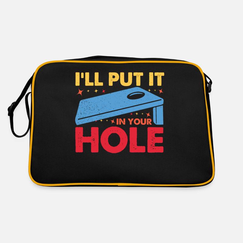 Lustiges Cornhole Corn Hole Retro Tasche