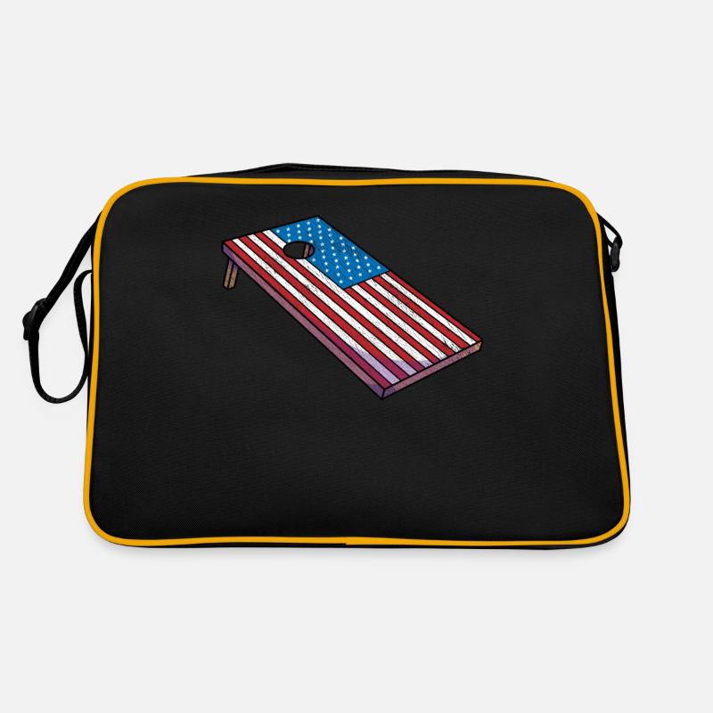 Cornhole Corn Hole Patriotisch Retro Tasche