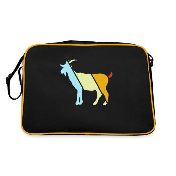 Chèvre Rétro - Sac Retro - noir/or - Dos