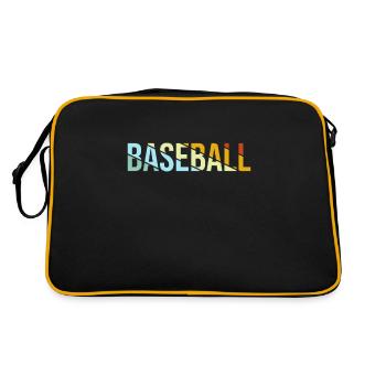 Baseball Retro - Retro Tasche - Schwarz/Gold - Hinten