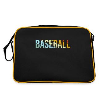 Baseball Retro - Retro Tasche - Schwarz/Gold - Hinten