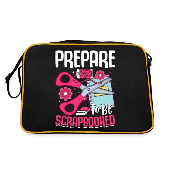 Scrapbooking Scrapbooker - Retro Tasche - Schwarz/Gold - Hinten
