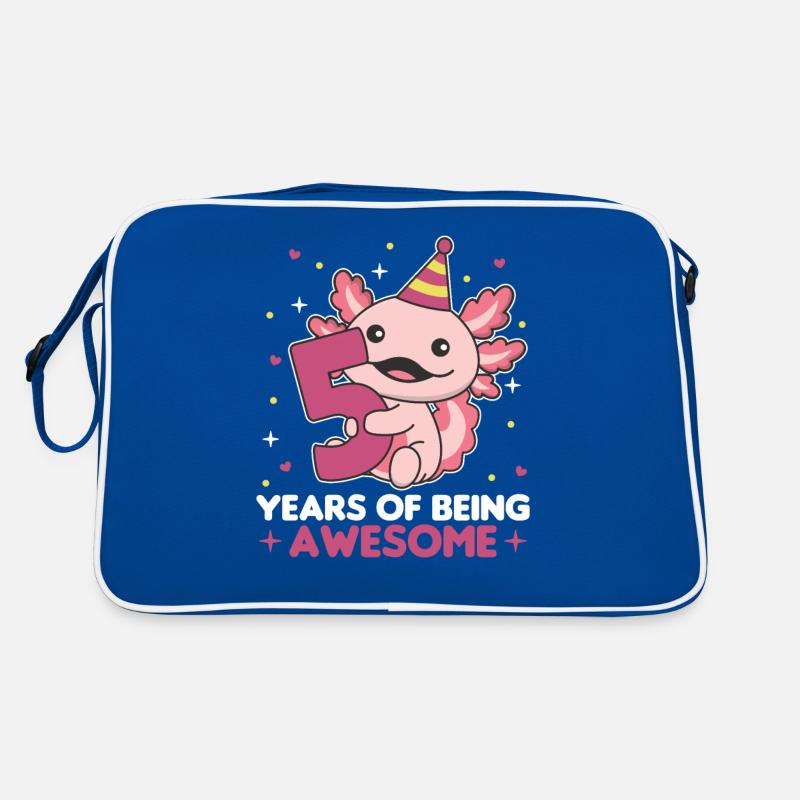 Axolotl pour les enfants de 5 ans Sac Retro