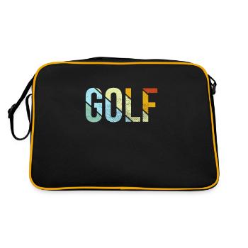 Golf Retro - Retro Tasche - Schwarz/Gold - Hinten
