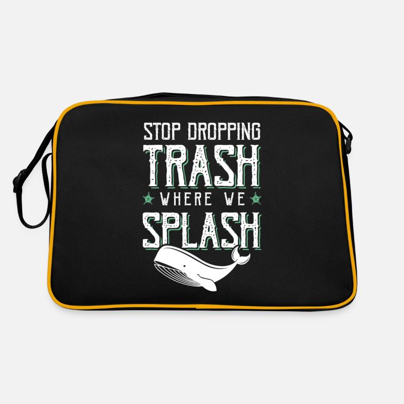 save the ocean umweltschutz Retro Tasche