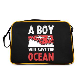 Ocean Save the Ocean - Retro Bag - black/gold - Back