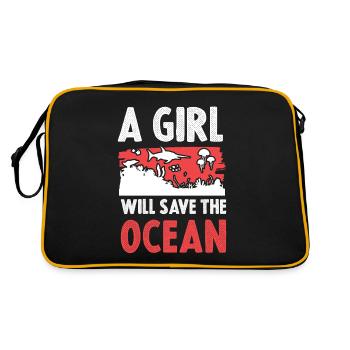 Sauvez la fille de l’océan - Sac Retro - noir/or - Dos