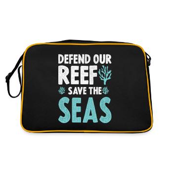 Sauvez la mer - Sac Retro - noir/or - Dos