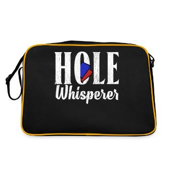 Funny Cornhole Corn Hole - Retro Bag - black/gold - Back