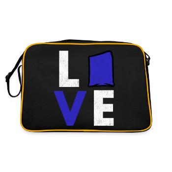 Cornhole corn hole - Retro Bag - black/gold - Back