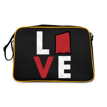 Cornhole corn hole - Retro Bag - black/gold - Back