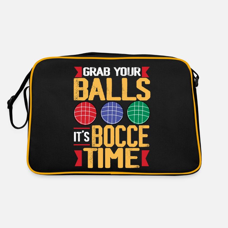 Bocce Ball Player Retro Bag