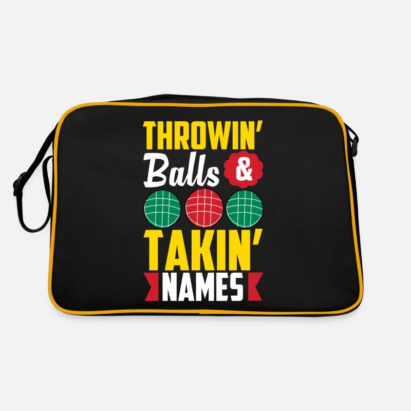 Bocce Ball Player Retro Bag