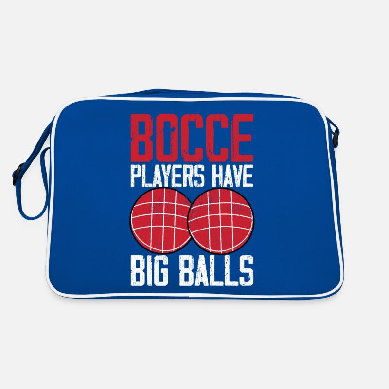 Funny bocce player Retro Bag