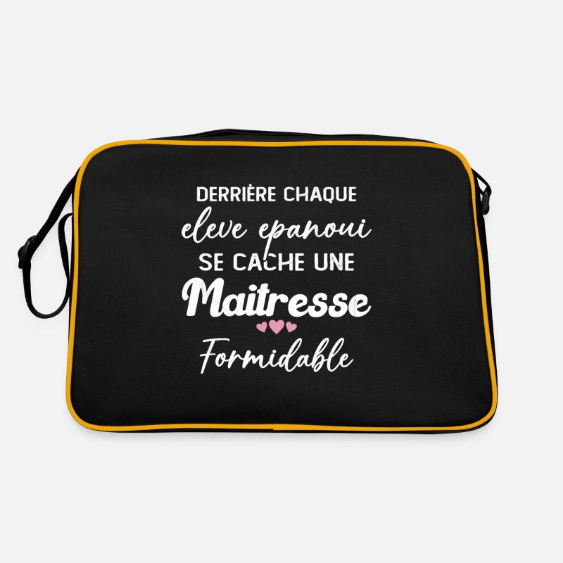 Maîtresse Formidable Remerciement Fin d'année Sac Retro