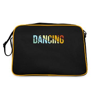 Tanzen Retro - Retro Tasche - Schwarz/Gold - Hinten