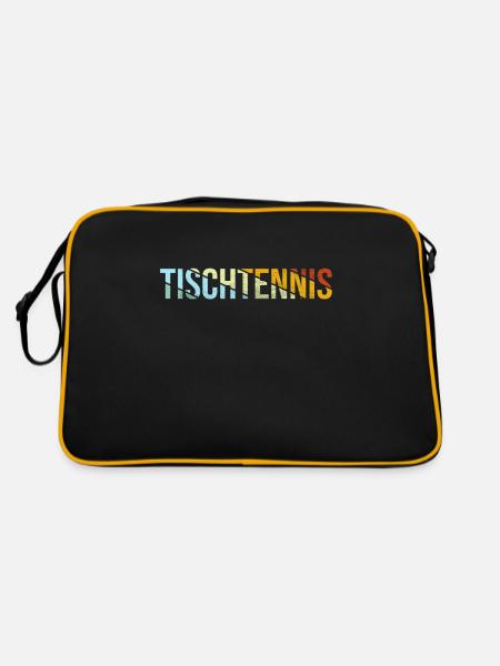 Tennis de Table Rétro - Sac Retro - noir/or - Dos