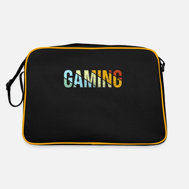 Gaming Retro - Retro Tasche - Schwarz/Gold