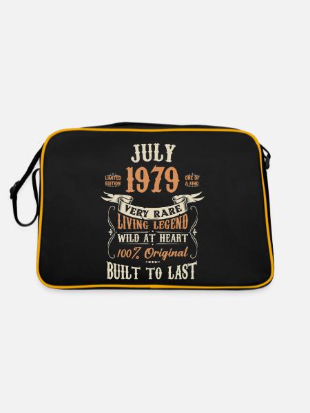 July 1979 Birthday present - Retro Bag - black/gold