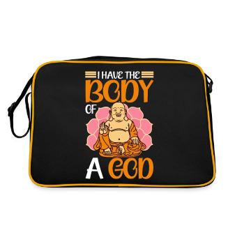 Bouddhisme Bouddha bouddhiste - Sac Retro - noir/or - Dos