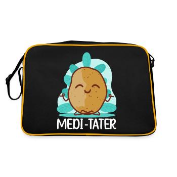 Bouddhisme Bouddha bouddhiste Patate - Sac Retro - noir/or - Dos