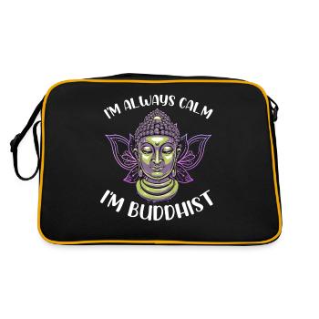 Bouddhisme Bouddha - Sac Retro - noir/or - Dos