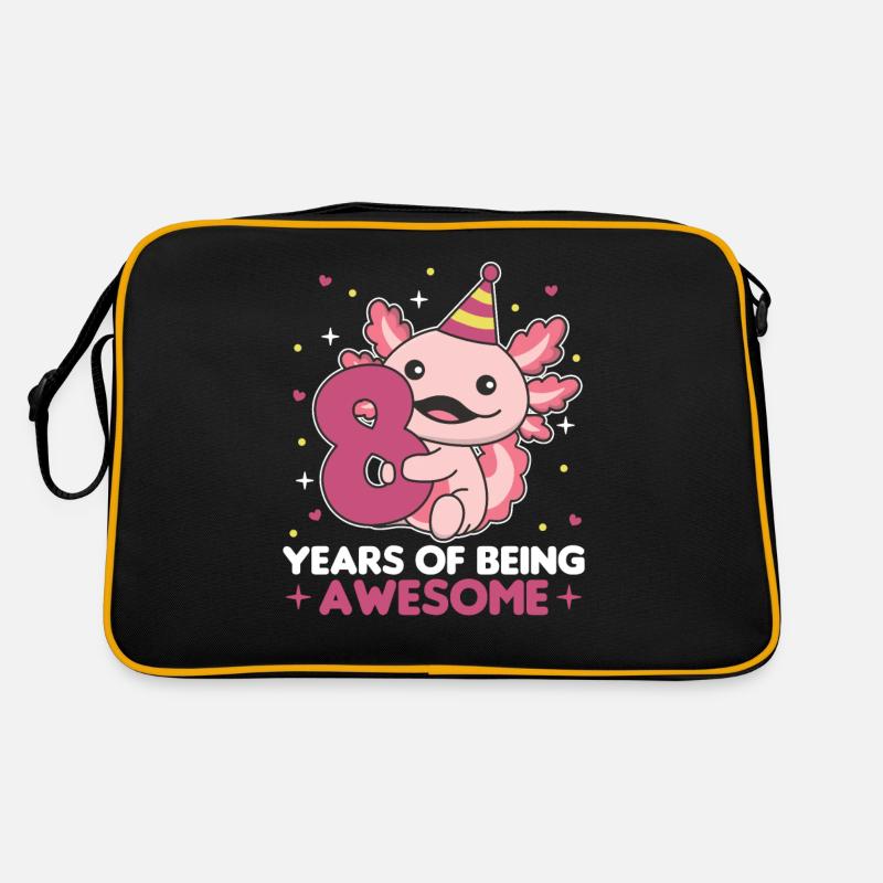 Axolotl pour les enfants de 8 ans de huit ans Sac Retro