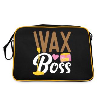 Cute Esthetician Skincare - Retro Tasche - Schwarz/Gold - Hinten