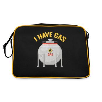 I Have Gas - Funny Gas Pump - Sac Retro - noir/or - Dos