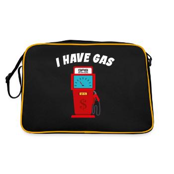 I Have Gas - Funny Gas Pump - Sac Retro - noir/or - Dos