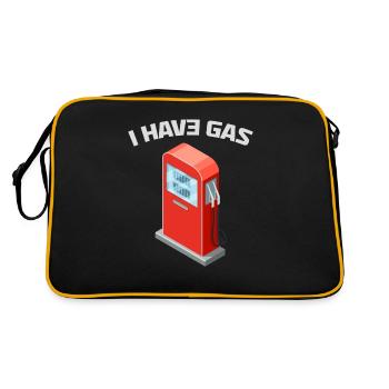 I Have Gas - Funny Gas Pump - Sac Retro - noir/or - Dos