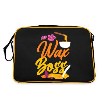 Cute Esthetician Skincare - Retro Tasche - Schwarz/Gold - Hinten