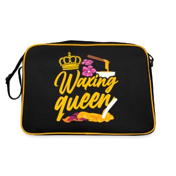 Esthetician Skincare Beautician - Retro Tasche - Schwarz/Gold - Hinten