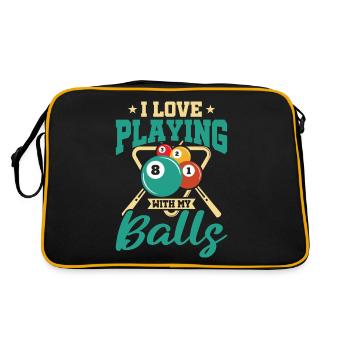 Billiards, Pool Billiards, Snooker Club, Club Billiards - Retro Bag - black/gold - Back