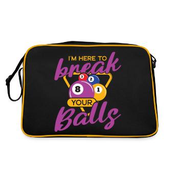 Billiards, Pool Billiards, Snooker Club, Club Billiards - Retro Bag - black/gold - Back
