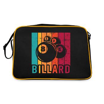 Billiards, Pool Billiards, Snooker Club, Club Billiards - Retro Bag - black/gold - Back