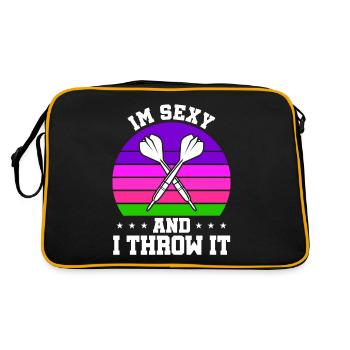 Club de sport de fléchettes, jeu de fléchettes, fléchettes de sport Pfeil - Sac Retro - noir/or - Dos