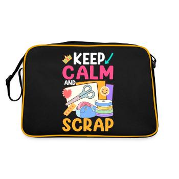 Scrapbooking Scrapbooker - Retro Tasche - Schwarz/Gold - Hinten