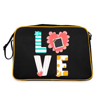 Scrapbooking Scrapbooker - Retro Tasche - Schwarz/Gold - Hinten