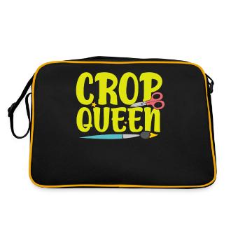 Scrapbooking Scrapbooker - Retro Tasche - Schwarz/Gold - Hinten