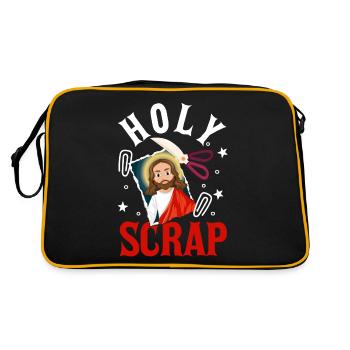 Scrapbooking Scrapbooker - Retro Tasche - Schwarz/Gold - Hinten