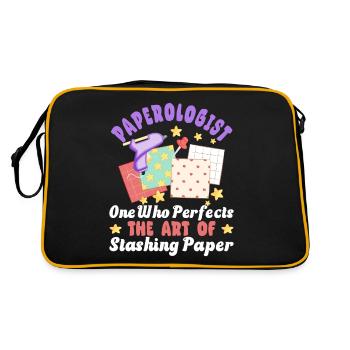 Scrapbooking Scrapbooker - Sac Retro - noir/or - Dos